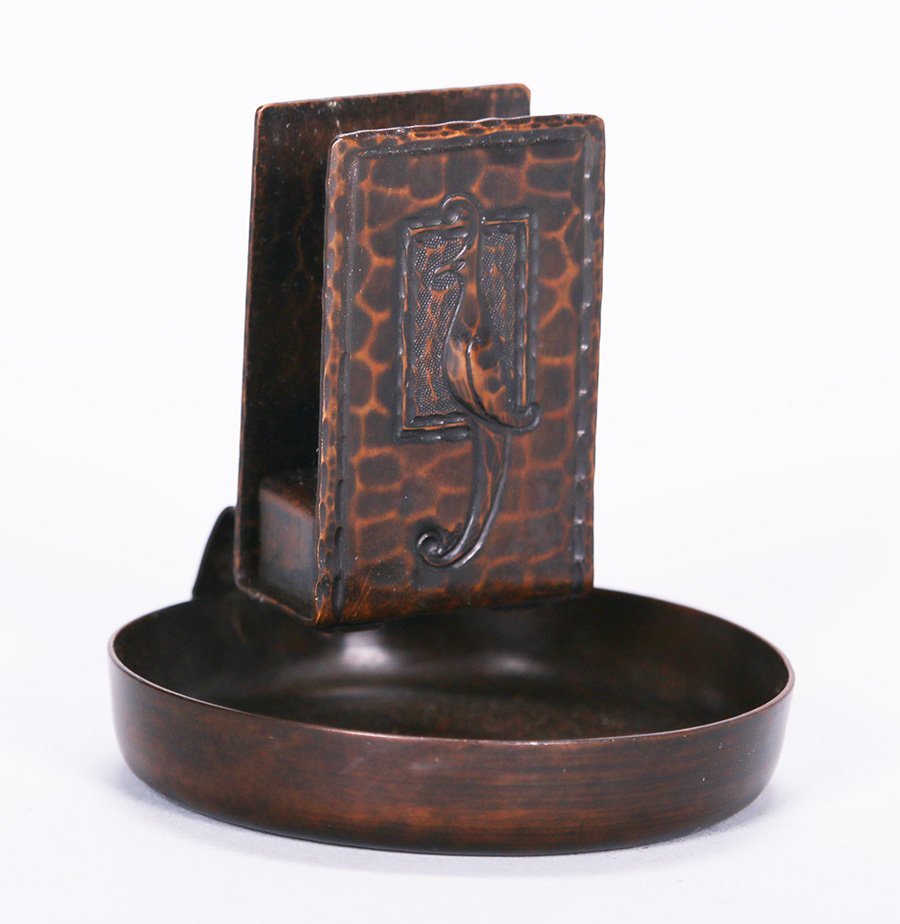 Roycroft Hammered Copper Matchbox Holder (1 of 3)
