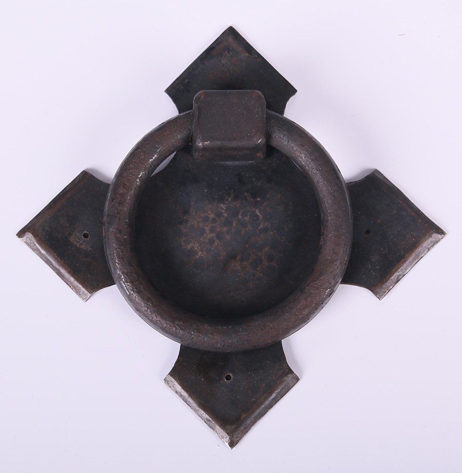 Arthur Baste Hand-Forged Iron Door Knocker (1 of 2)
