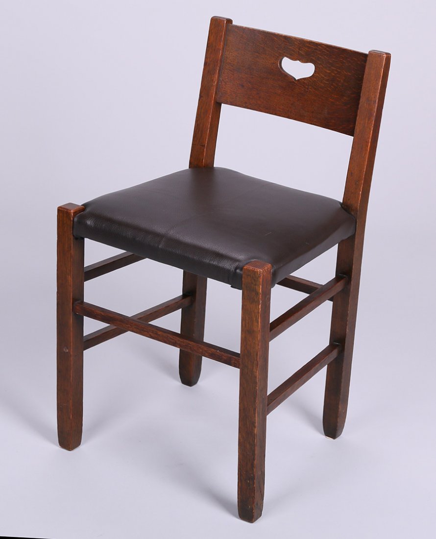 Stickley Brothers Vanity Chair with Heart Cutout (1 of 2)