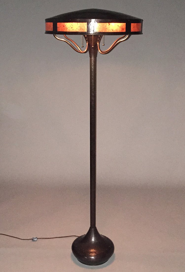 Contemporary James K. Davies Hammered Copper Floor Lamp (1 of 7)