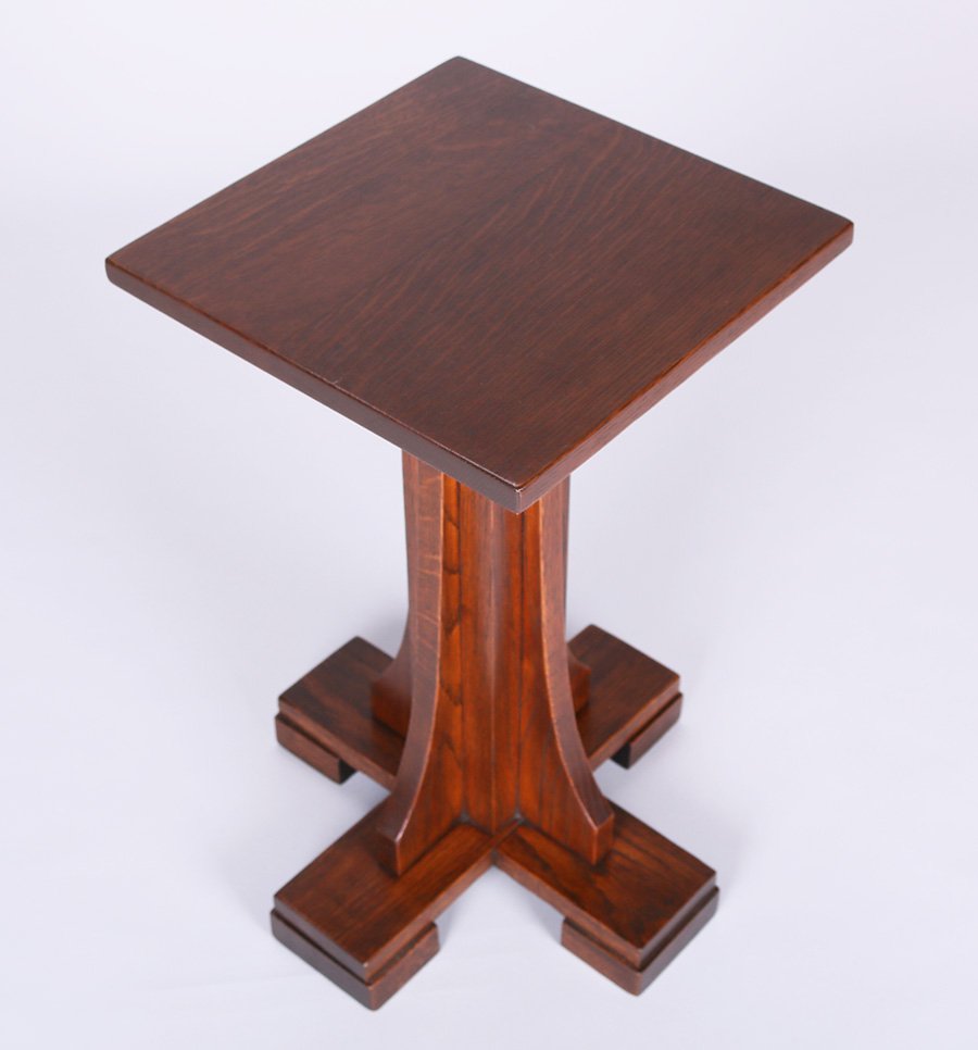 Mission Oak Short Pedestal (1 of 3)