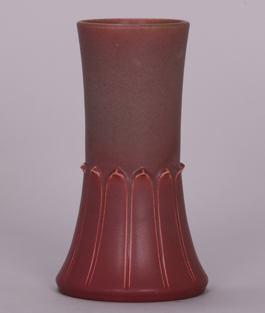 Large Rookwood Matte Red Vase c1911 (1 of 2)