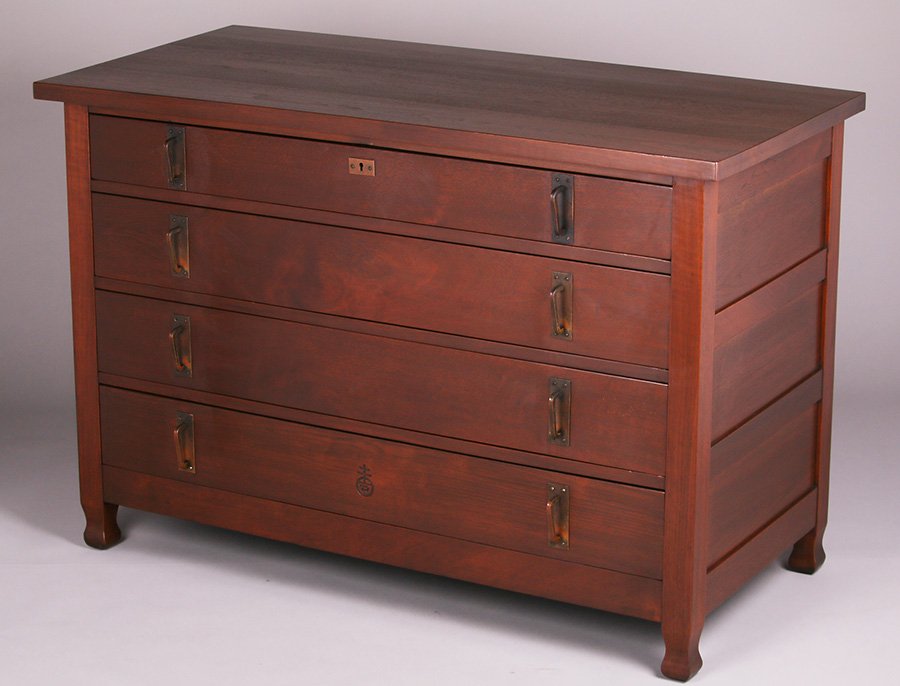 Roycroft 4-Drawer Walnut Dresser (1 of 2)