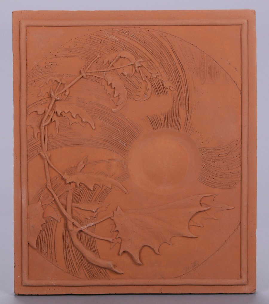 Modernist Clay Tile "Spring" (1 of 3)
