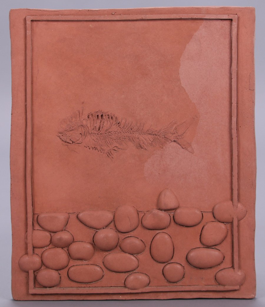 Modernist Clay Tile "Water" (1 of 3)