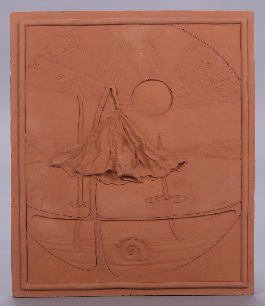 Modernist Clay Tile "Winter" (1 of 4)