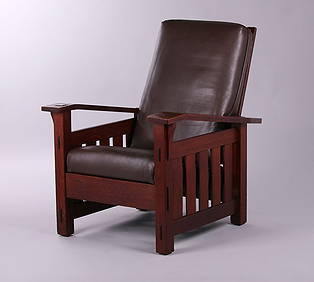 Quaint Art Furniture Co Bentarm Morris Chair c1910 (1 of 3)