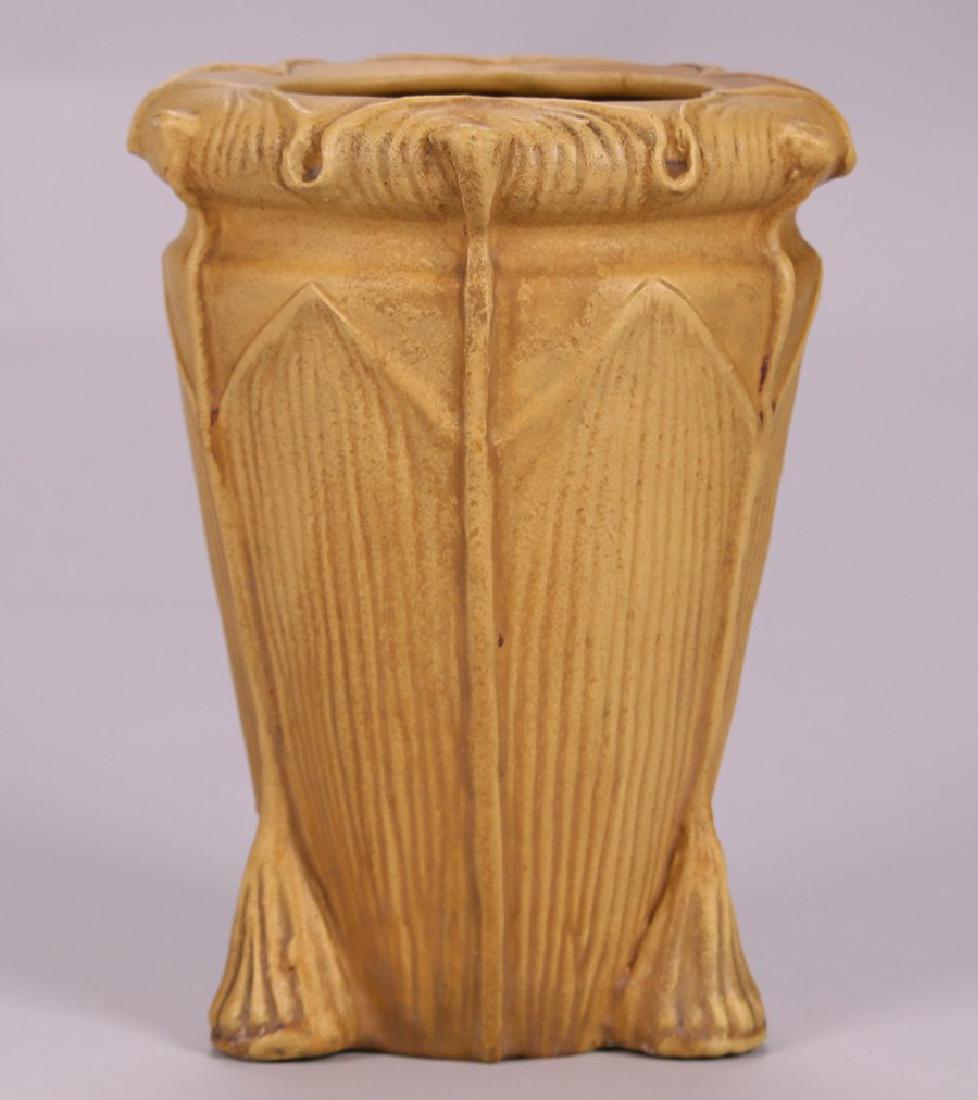 Wheatley Pottery Matte Ocher Buttress Vase (1 of 2)