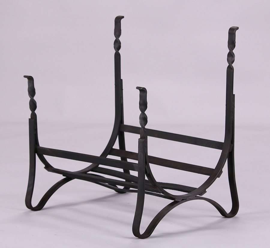 Arts & Crafts Hand-Forged Iron Log Holder c1910 (1 of 1)