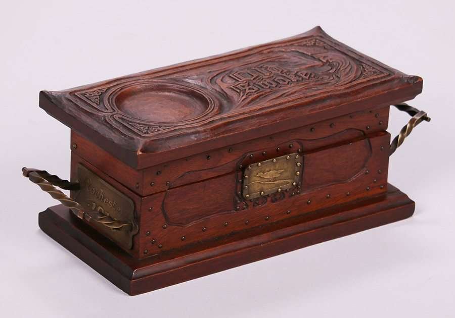 Rochester Mechanic's Institute Carved Box c1916 (1 of 6)