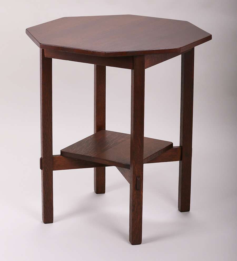 Stickley Brothers Octagonal Lamp Table (1 of 2)