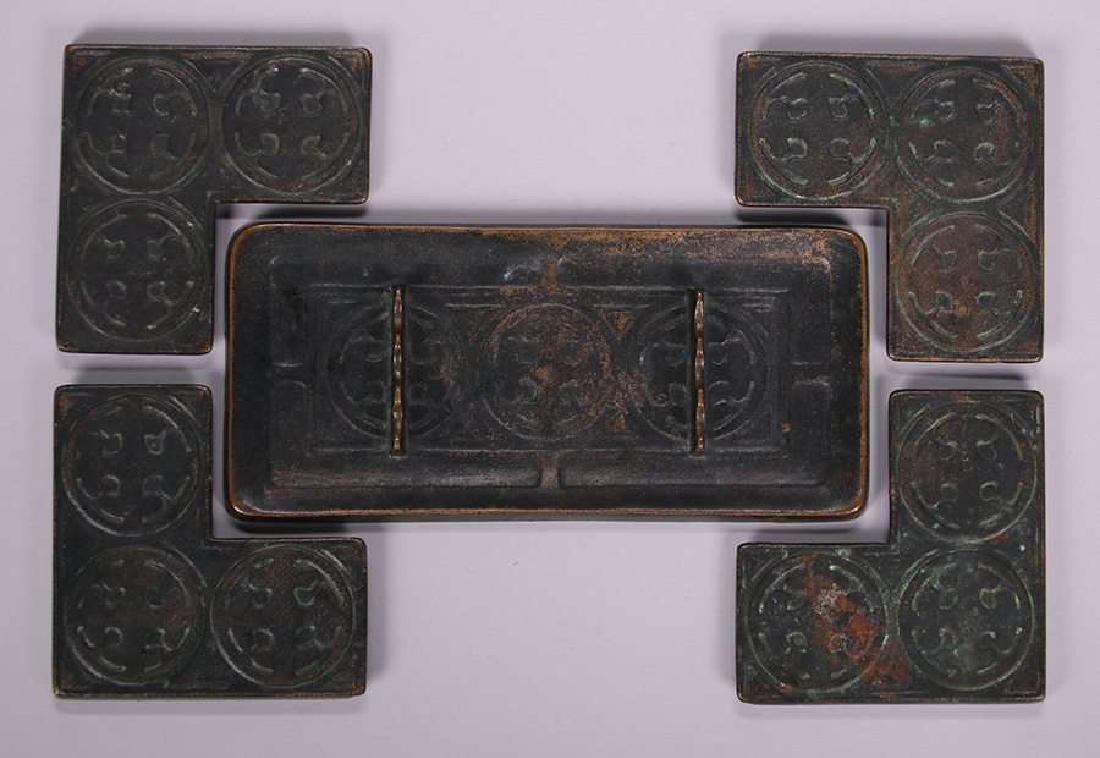 Rare Jarvie Pen Tray & Desk Blotter Corners (1 of 4)