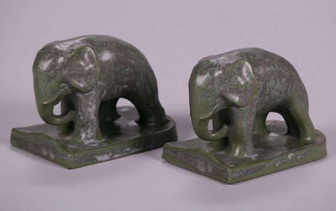 Monmouth Pottery Elephant Bookends (1 of 7)