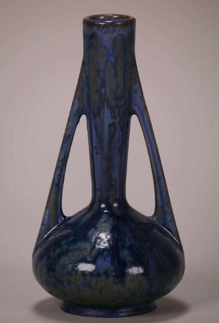 Pierrefonds Blue Two-Handled Vase (1 of 2)