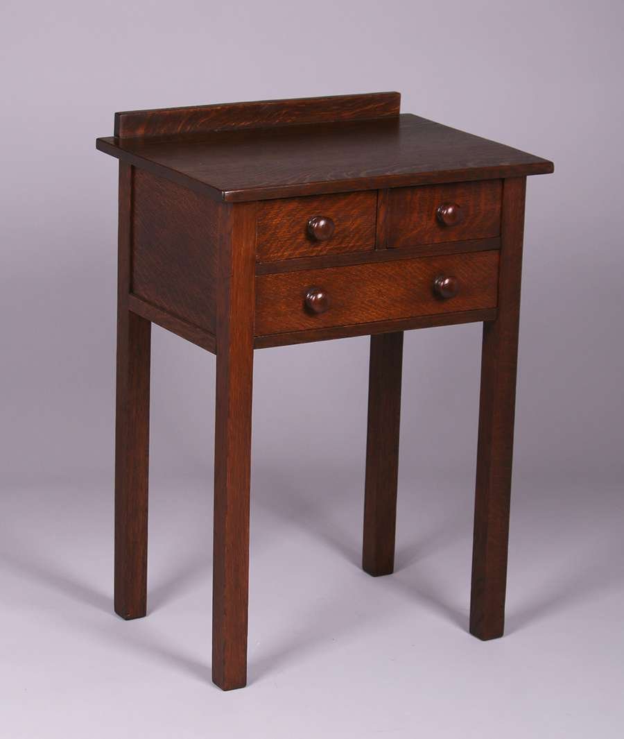 Gustav Stickley Three-Drawer Nightstand (1 of 3)