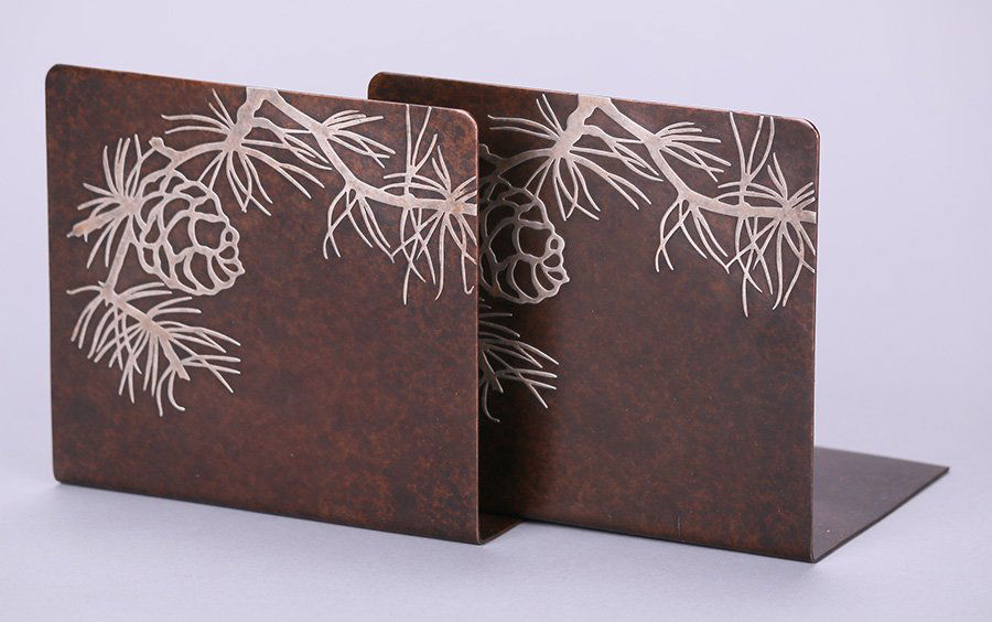 Heintz Sterling on Bronze Bookends (1 of 2)