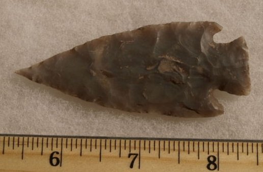 Central Texas Cornel notch point Stermer: estate of John Koehler personally field collected by Mr. Koehler in 1940's - 1950's. This point has been inspected and deemed authentic and typed by Ben Stermer of Western Typology. The point is not p