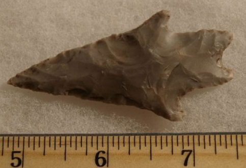 Central Texas Pedernales point Stermer: estate of John Koehler personally field collected by Mr. Koehler in 1940's - 1950's. This point has been inspected and deemed authentic and typed by Ben Stermer of Western Typology. The point is not p