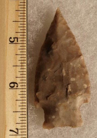 Central Texas Pedernales point Stermer: estate of John Koehler personally field collected by Mr. Koehler in 1940's - 1950's. This point has been inspected and deemed authentic and typed by Ben Stermer of Western Typology. The point is not p