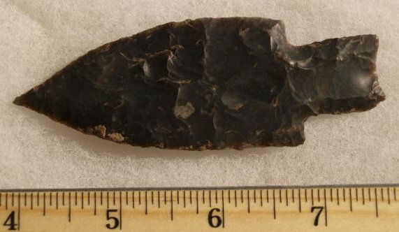 Central Texas Pedernales point Stermer: estate of John Koehler personally field collected by Mr. Koehler in 1940's - 1950's. This point has been inspected and deemed authentic and typed by Ben Stermer of Western Typology. The point is not p