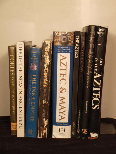 Group of books on Pre-Columbian Art: A group of books all in good condition: Cortes and the Aztec Conquest Life of the Inca in Ancient Peru The Inka Empire