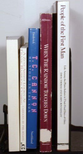 Group of books on Native American art: Group of books on Native American art, American Indian and Paintings: Edward H. Bohlin Centennial Catalog 1995 A Zuni Artist Looks at Frank Hamilton Cushing