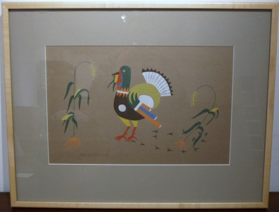 Original painting by Richard Martinez: Artist: Richard Martinez 1904 - 1987 Framed: 25" x 19 1/2" Signed: Richa