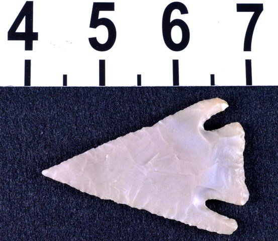 Papered Marcos Texas, Edwards chert point, COA: Type: Marcos Material: Edwards Plateau Chert Length: 2.3/4 inches Wi