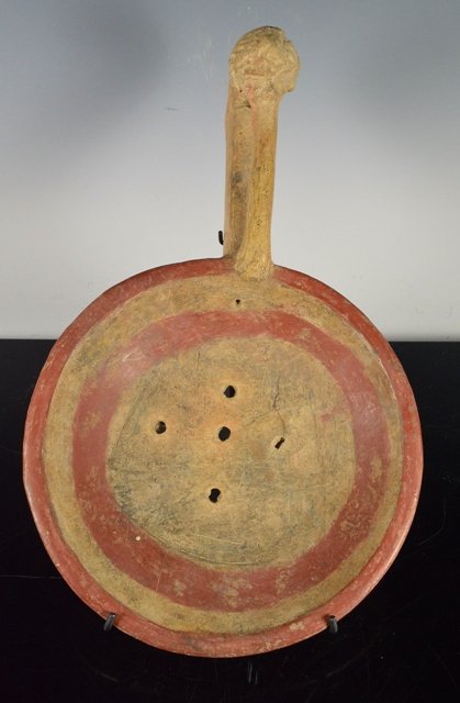 Pre-Columbian, Mayan incensario: Culture: Pre-Columbian Classification: Mayan K'iché Maya of southern Guatemala Date: 600 AD - 850 AD