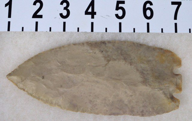 Huge central Texas Edwards Plateau Chert Knife / point: Type: Texas Early Archaic Period 6000 BC Material: Edwards Plateau Chert Length: 6 1/4 inches long Prov