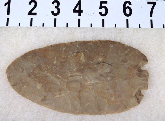 Huge central Texas Edwards Plateau Chert Knife / point: Type: Texas Early Archaic Period 6000 BC Material: Edwards Plateau Chert Length: 5 7/8 inches long Prov