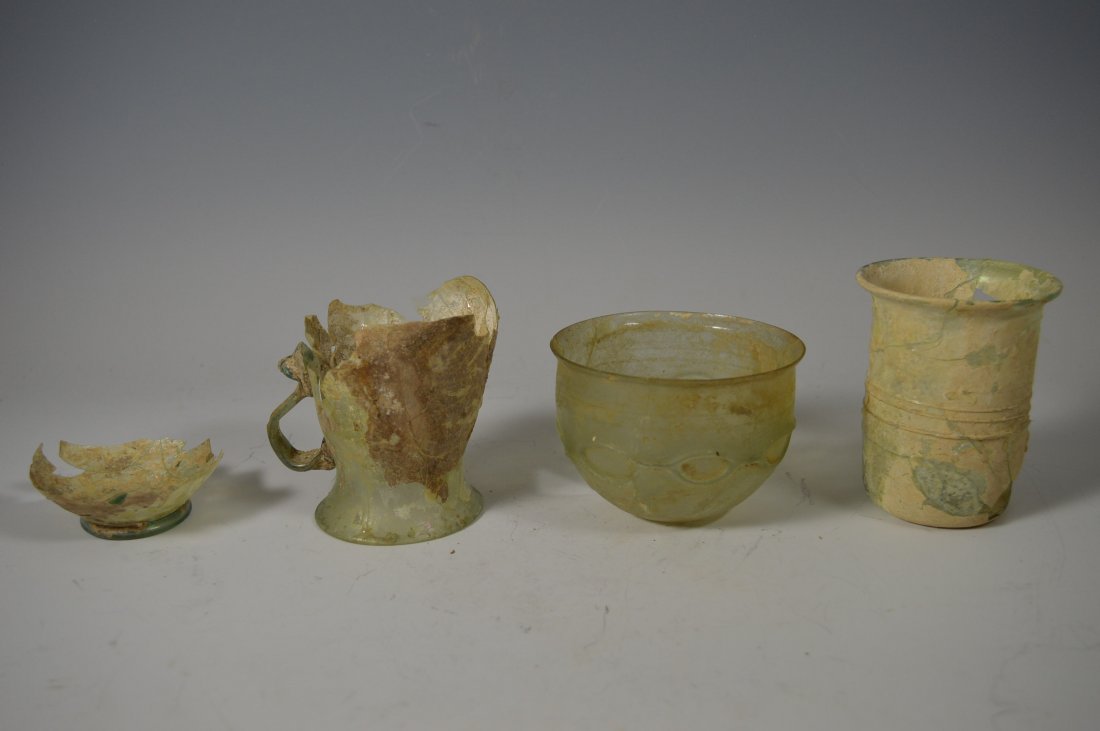 Roman 3 piece glass lot (1 of 2)