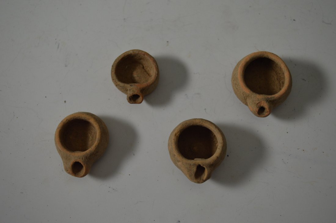 4 rare Roman mini oil lamps (1 of 1)