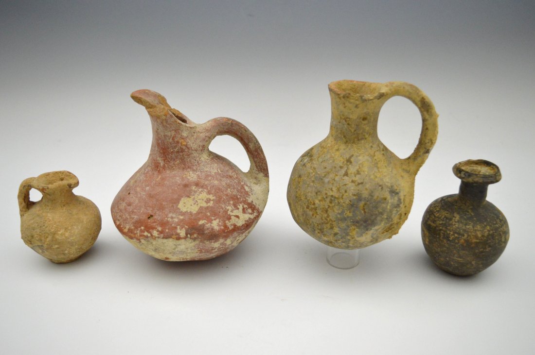 Four Roman ceramic pitchers / vase (1 of 2)