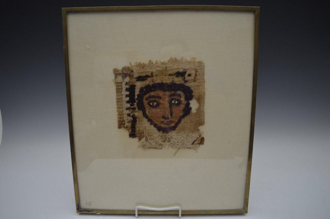 Coptic Egyptian Textile with portrait (1 of 2)