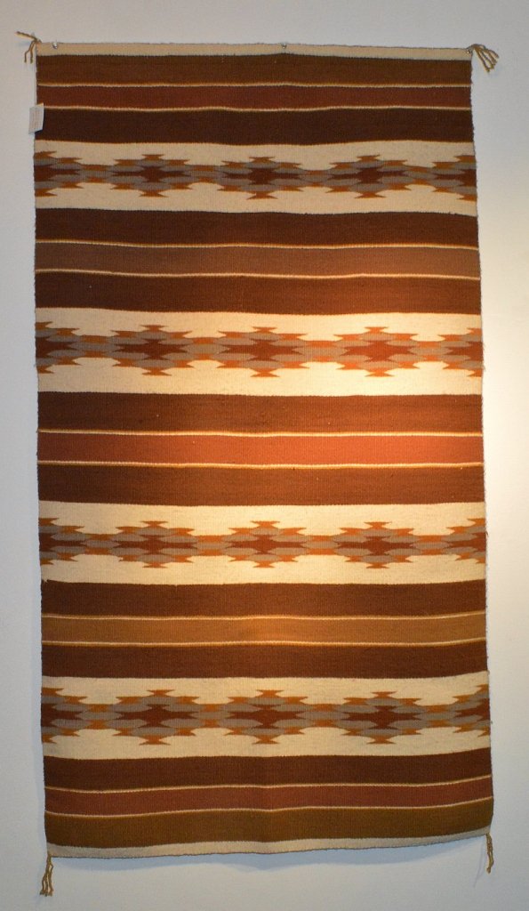 Navajo Rug, Crystal, Vegetal Dyes 1980's (1 of 2)