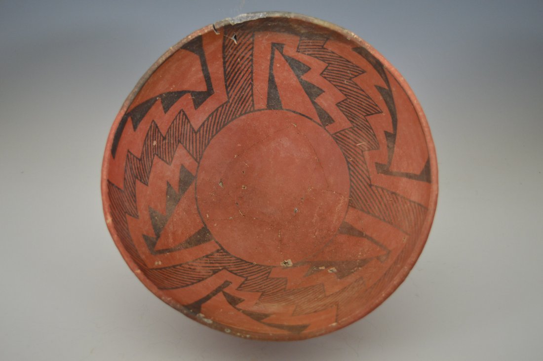Ancient Anasazi Puerco black on red bowl (1 of 3)
