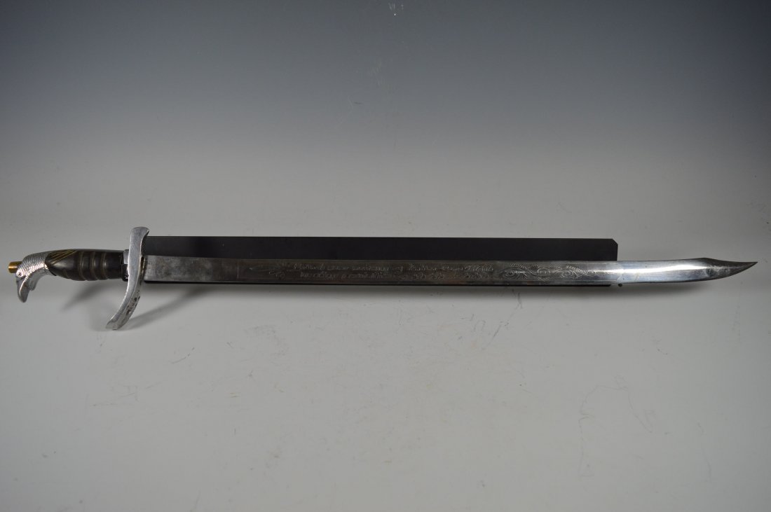 Antique Mexican Saddle sword insult to Maximilian (1 of 5)