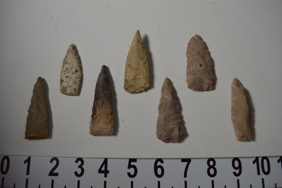 Texas ancient arrowheads 7 large knives (1 of 2)