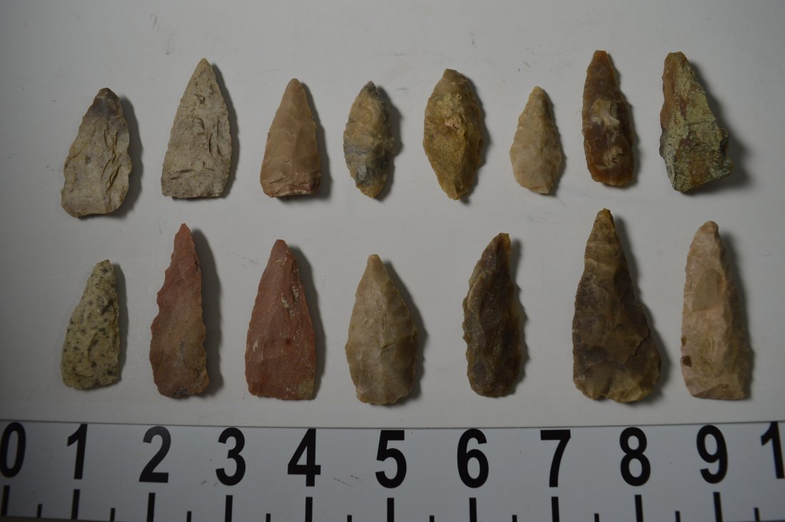 Texas ancient arrowheads 15 Archaic points (1 of 2)