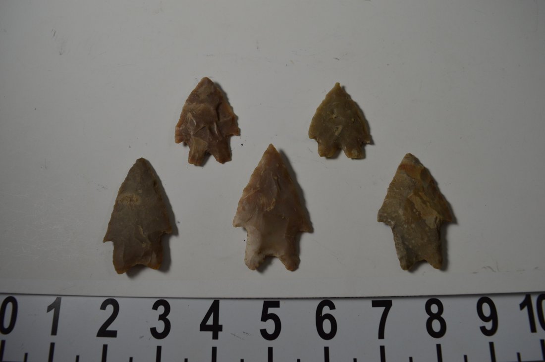Texas ancient arrowheads 5 high quality Pedernales (1 of 2)