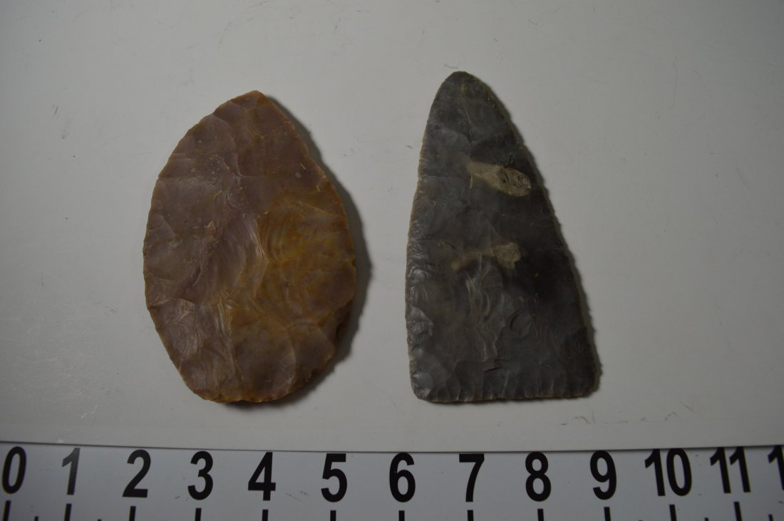Texas ancient arrowheads 2 high quality large knives / (1 of 2)