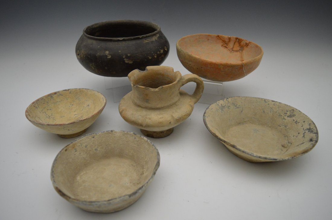 Group of 6 Pre-Historic ceramic vessels (1 of 2)