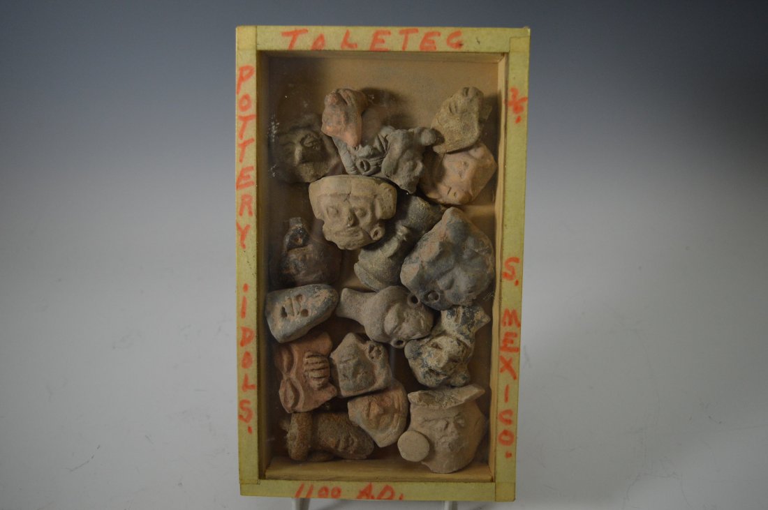 Group of Pre-Columbian heads (1 of 3)