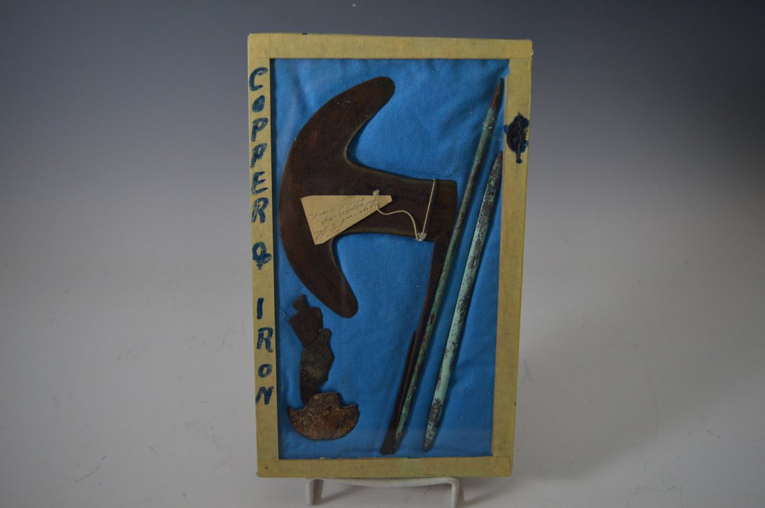 Frame of Pre-Columbian metal artifacts (1 of 3)