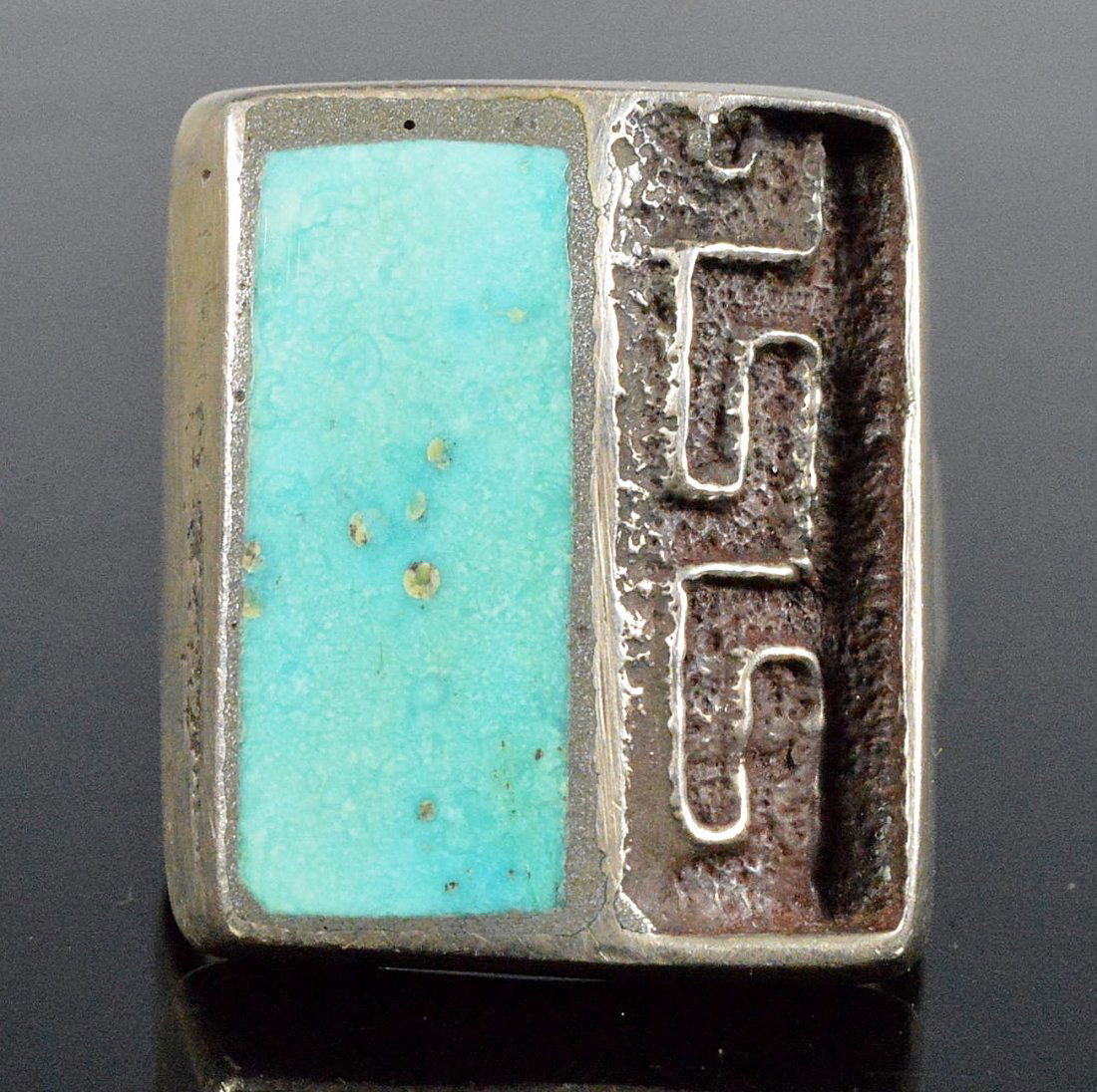 Silver and Turquiose Ring (1 of 2)