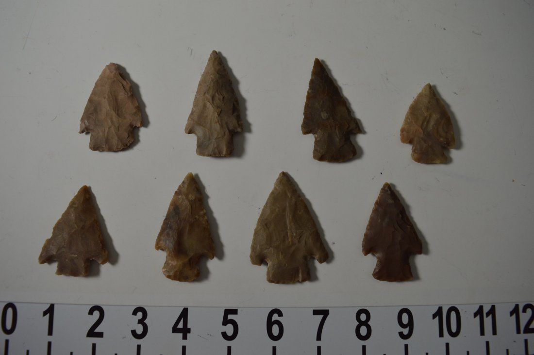 Texas ancient arrowheads 8 fine quality spear points (1 of 2)