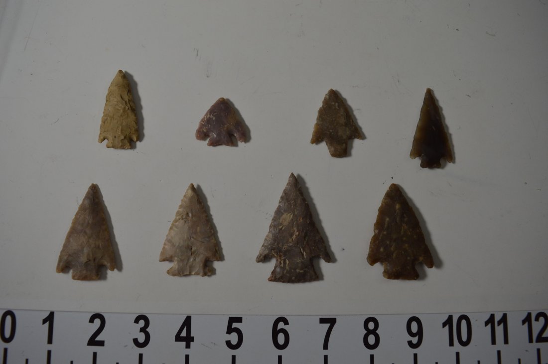Texas ancient arrowheads 8 fine quality spear points (1 of 2)