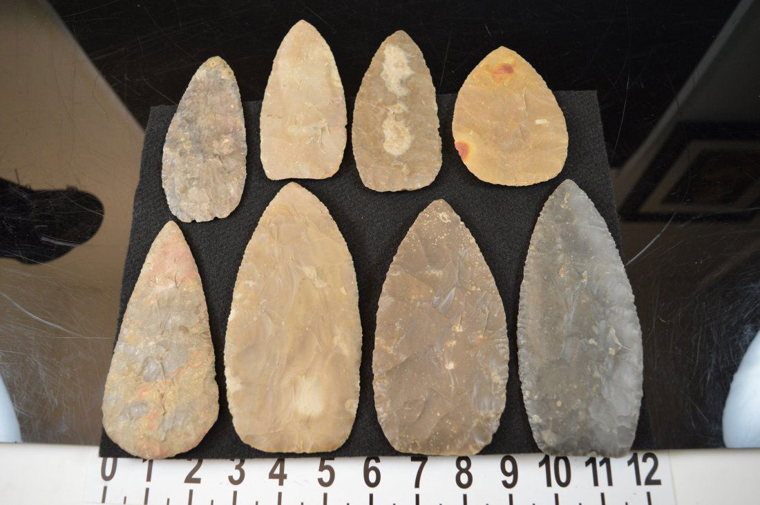 Texas arrowheads 8 Huge knives  (READ DESCRIPTION) (1 of 2)