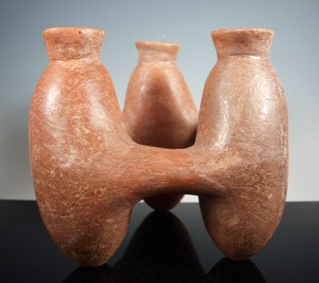 Rare Colima triple vessel jar (1 of 3)